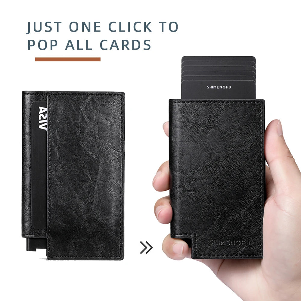 Shimengfu Vault Cardholder - TechTrendEssentials TechTrendEssentials black Shimengfu Vault Cardholder TechTrendEssentials