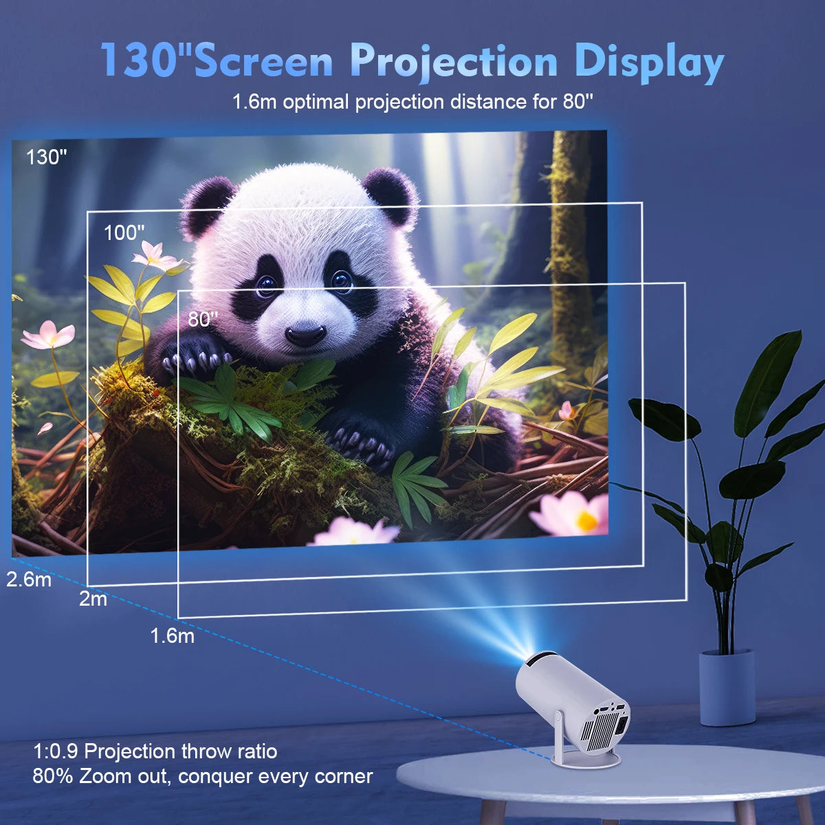 Magcubic HD 4K Smart Projector - TechTrendEssentials TechTrendEssentials Grey / US PLUG Magcubic HD 4K Smart Projector TechTrendEssentials