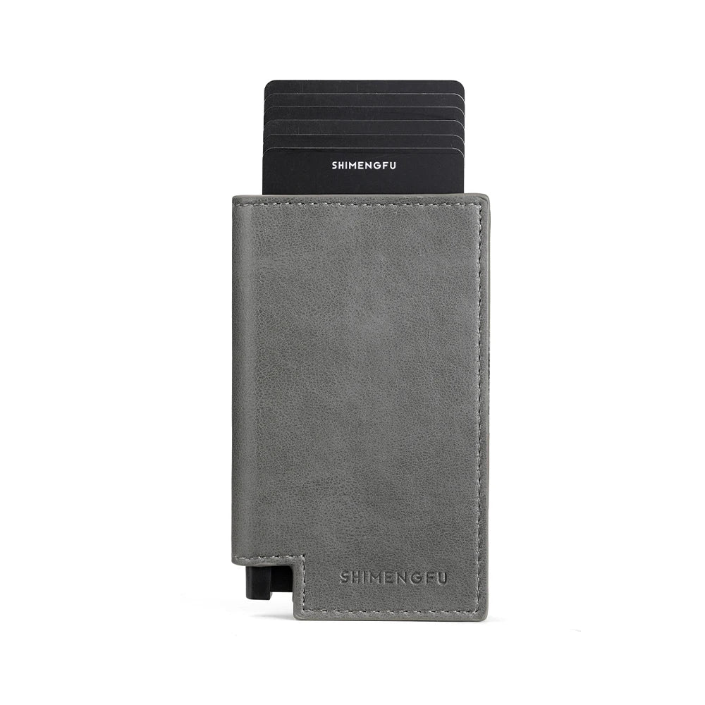 Shimengfu Vault Cardholder - TechTrendEssentials TechTrendEssentials Gray Shimengfu Vault Cardholder TechTrendEssentials